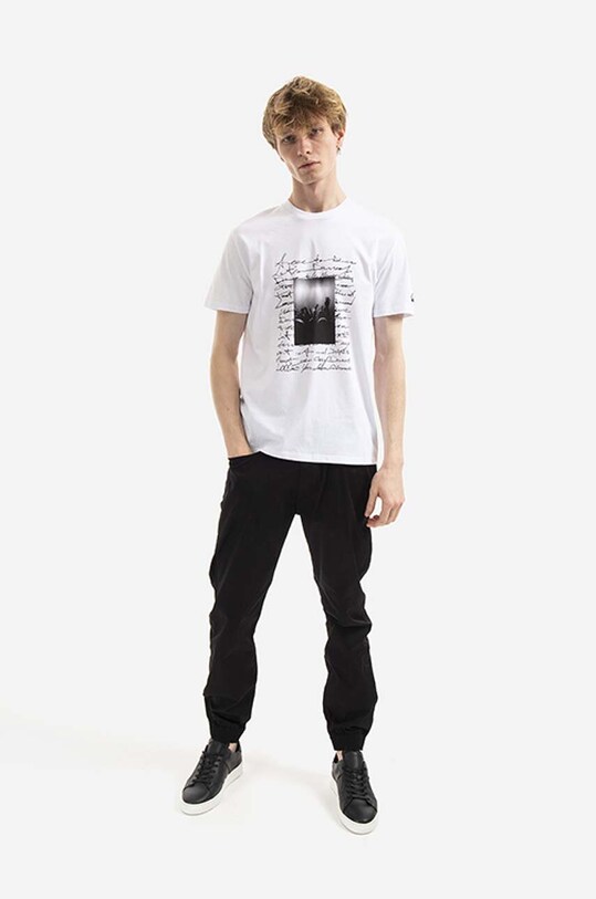 Neil Barett tricou din bumbac Festival BJT063S.S544S.3154 alb SS23