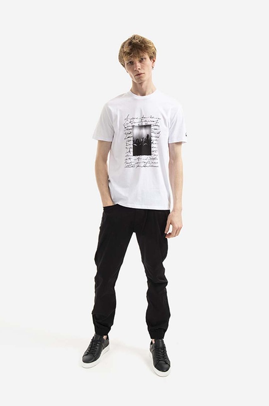 Памучна тениска Neil Barett Festival BJT063S.S544S.3154 бял SS23