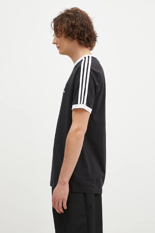 Памучна тениска adidas Originals Adicolor 3-Stripes IA4845 черен SS23
