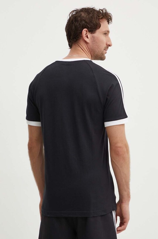 Îmbrăcăminte adidas Originals tricou din bumbac Adicolor 3-Stripes IA4845 negru