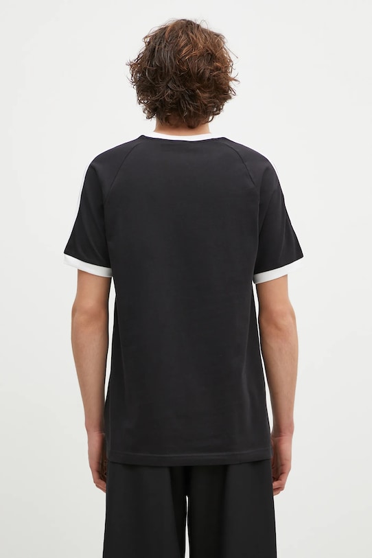 Дрехи Памучна тениска adidas Originals Adicolor 3-Stripes IA4845 черен