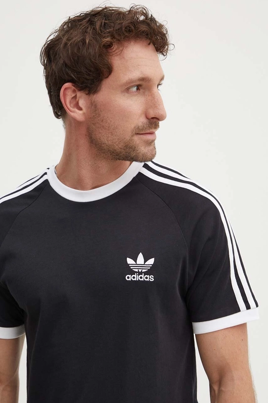 Хлопковая футболка adidas Originals чёрный IA4845