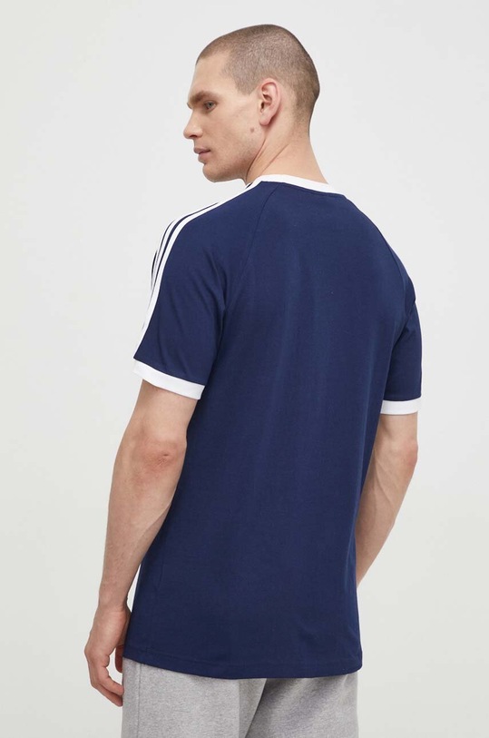 Îmbrăcăminte adidas Originals tricou din bumbac Adicolor 3-Stripes IA4850 bleumarin