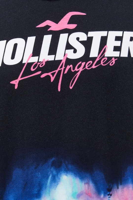 Hollister Co. t-shirt bawełniany czarny KI323.3036.908