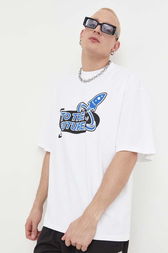 Preach t-shirt bawełniany nadruk biały 206279