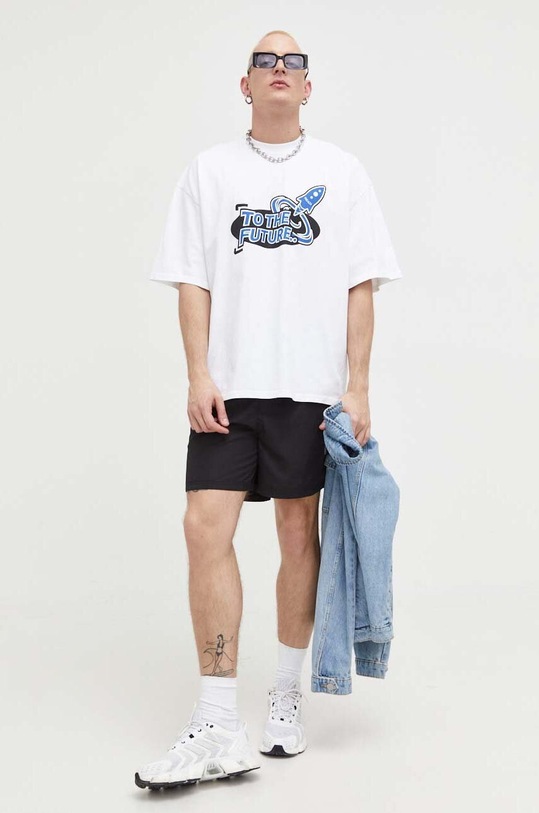 Preach t-shirt bawełniany 206279 biały SS23