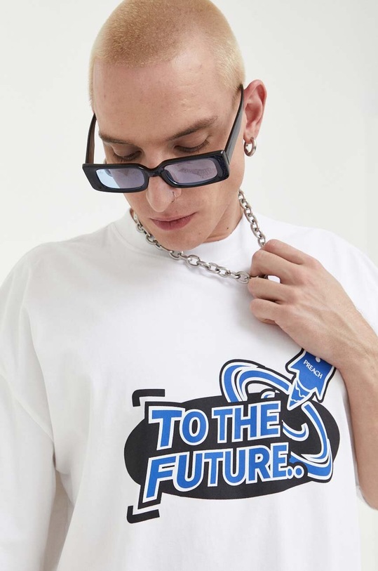 Preach t-shirt bawełniany biały 206279