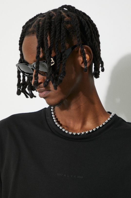 Хлопковая футболка 1017 ALYX 9SM AAUSH0204FA01 чёрный