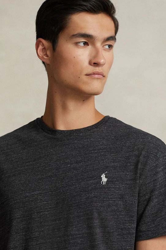 Bavlnené tričko Polo Ralph Lauren čierna 710671426