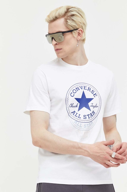 Converse t-shirt bawełniany nadruk biały 10024034.A02