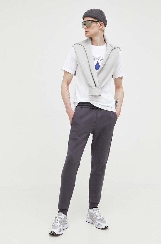 Converse t-shirt bawełniany 10024034.A02 biały SS23