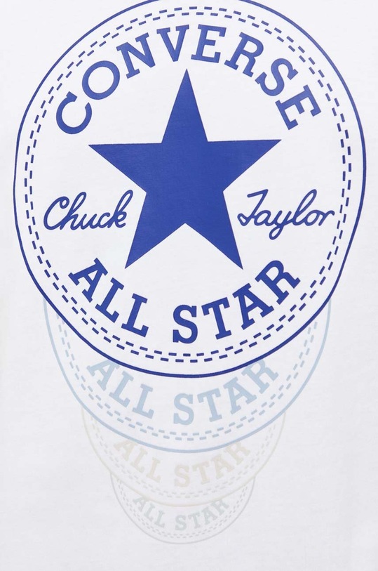 Converse t-shirt bawełniany 10024034.A02 biały
