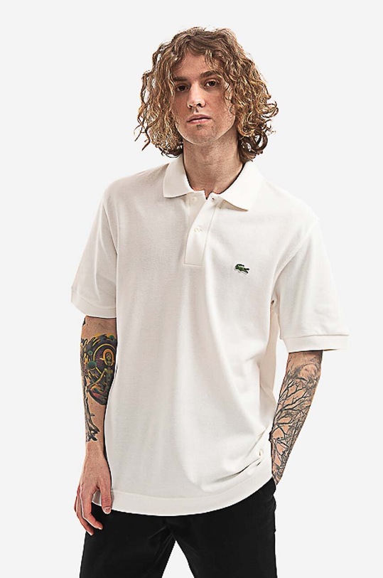 Lacoste cotton polo shirt cotton white L1221.70V