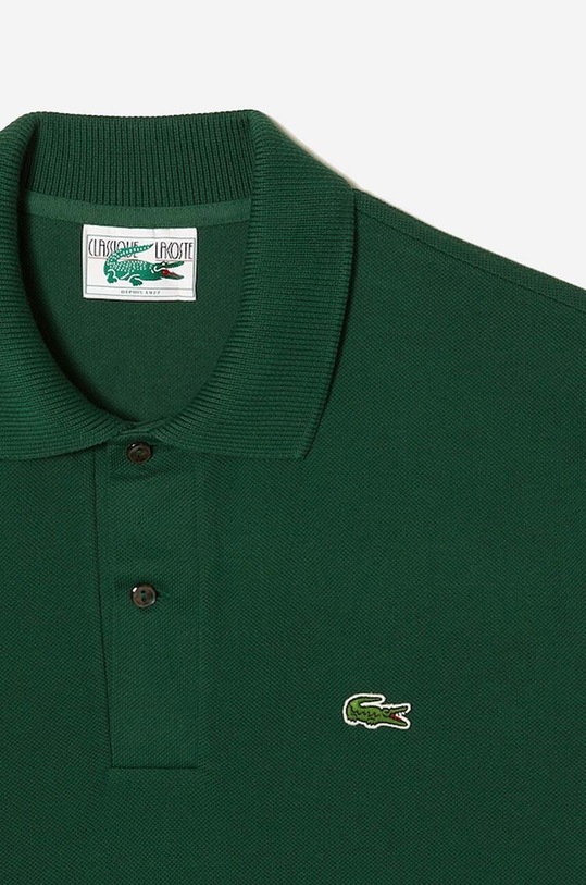 Odzież Lacoste polo bawełniane Piqué Polo Shirt L1221 70V L1221.70V zielony