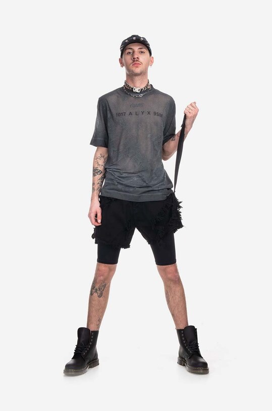 1017 ALYX 9SM cotton T-shirt Translucent Graphic AAUTS0392FA02 black SS23