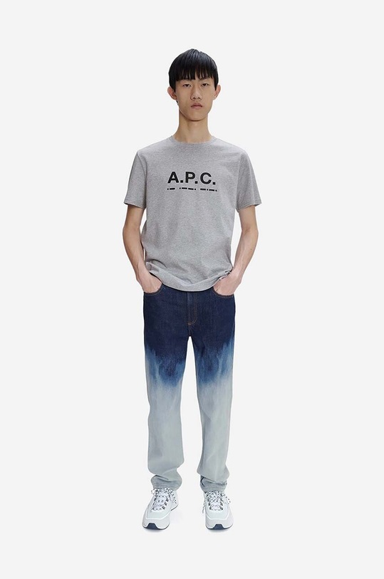A.P.C. cotton T-shirt Sven CODEU.M26199 gray SS23