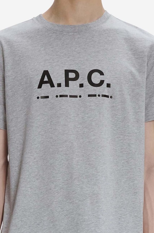 A.P.C. cotton T-shirt Sven CODEU.M26199 gray