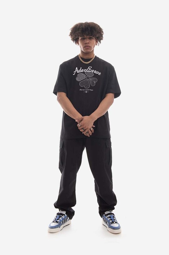 Ader Error cotton T-shirt Ader Error T-shirt cotton black BMADSSTS0102BK