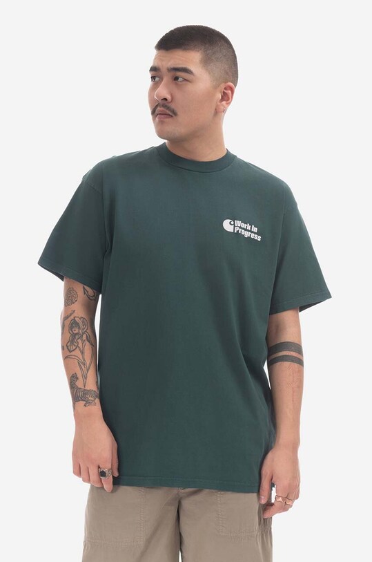 Carhartt WIP cotton T-shirt Carhartt WIP S/S Manual T-shirt I031824 BOTANIC