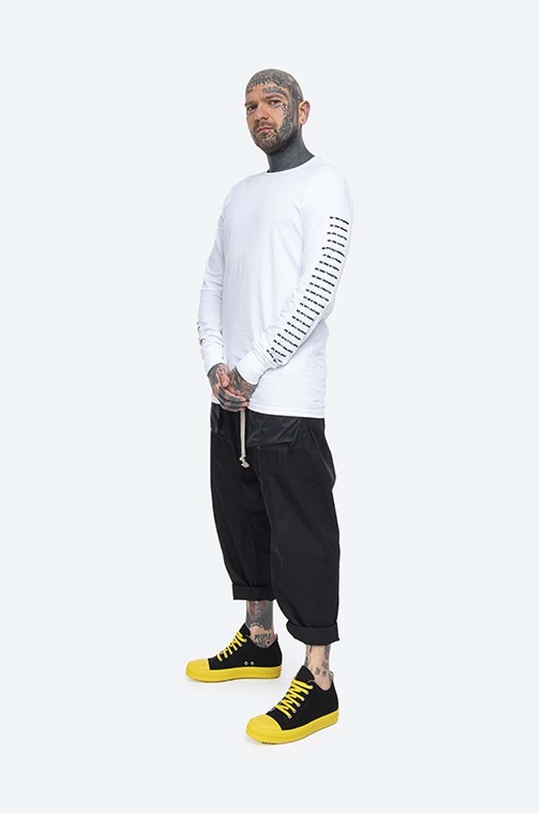 Rick Owens cotton longsleeve top DU20F1260.RNEP4.CHALK white SS23