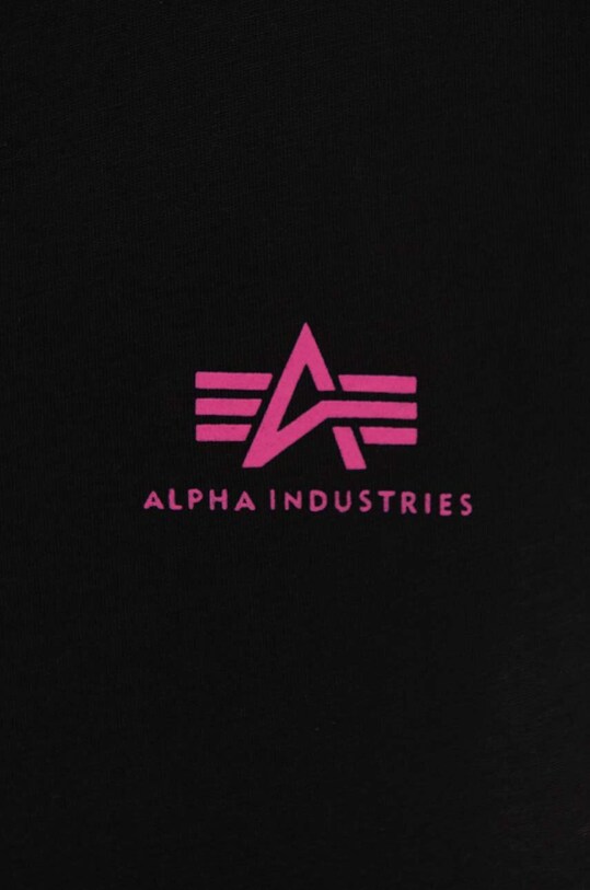 Îmbrăcăminte Alpha Industries tricou din bumbac Basic T Small Logo 188505.693 negru