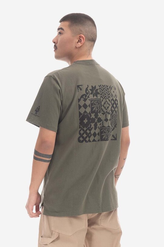 Engineered Garments cotton t-shirt green 23S1H010.NLP016A
