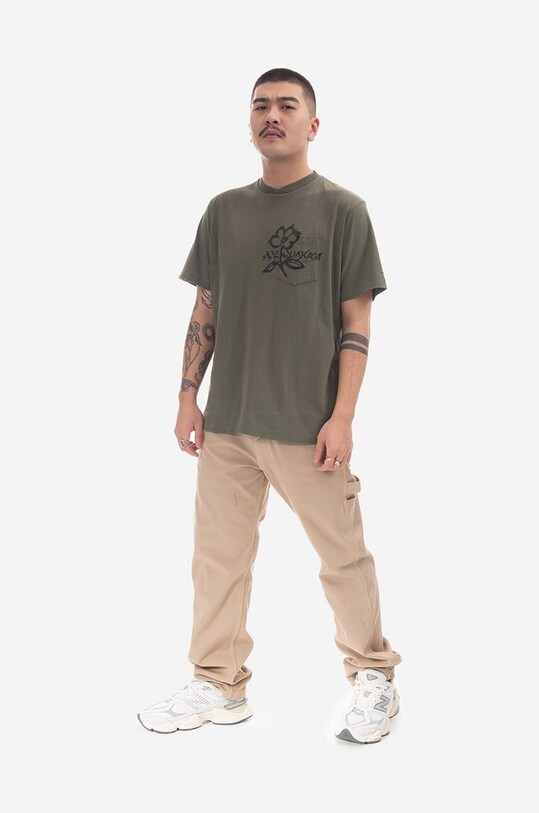 Engineered Garments cotton t-shirt 23S1H010.NLP016A green