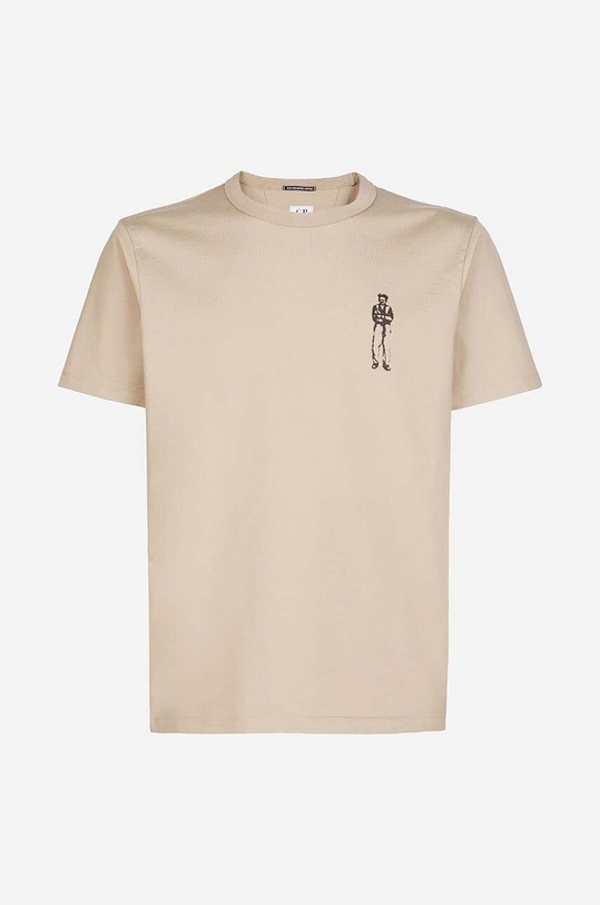 C.P. Company cotton T-shirt Mercerized Jersey 30/2 Graphic T-shirt beige 14CMTS155A006499W330