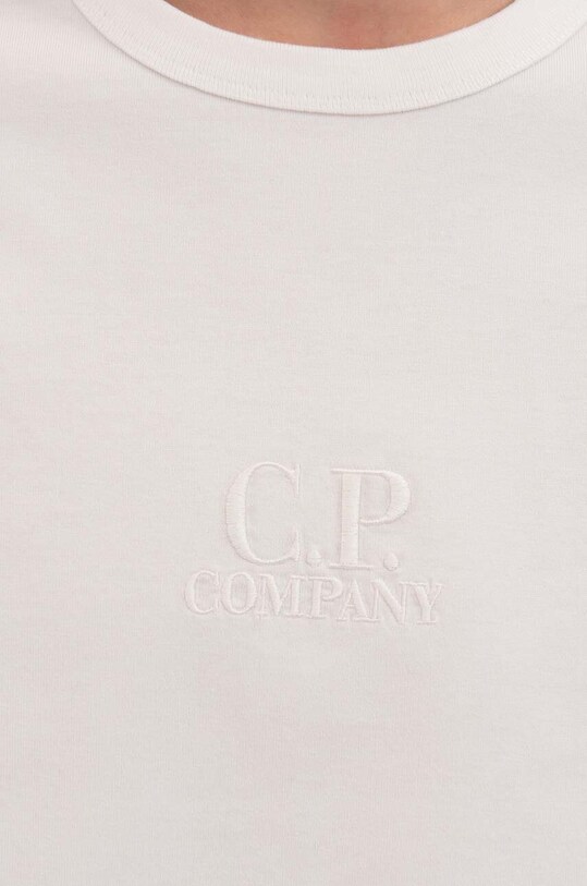 C.P. Company tricou din bumbac 14CMTS159A006499W103 alb SS23