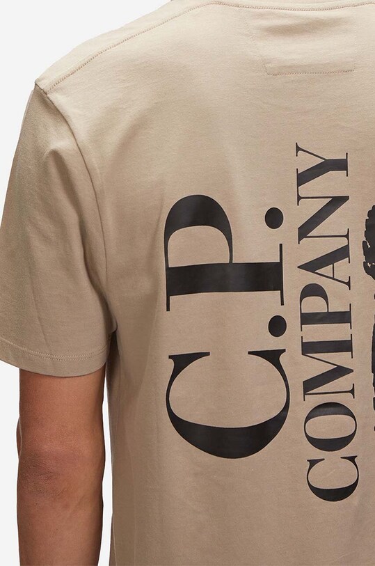 Îmbrăcăminte C.P. Company tricou din bumbac 14CMTS190A006011W330 bej