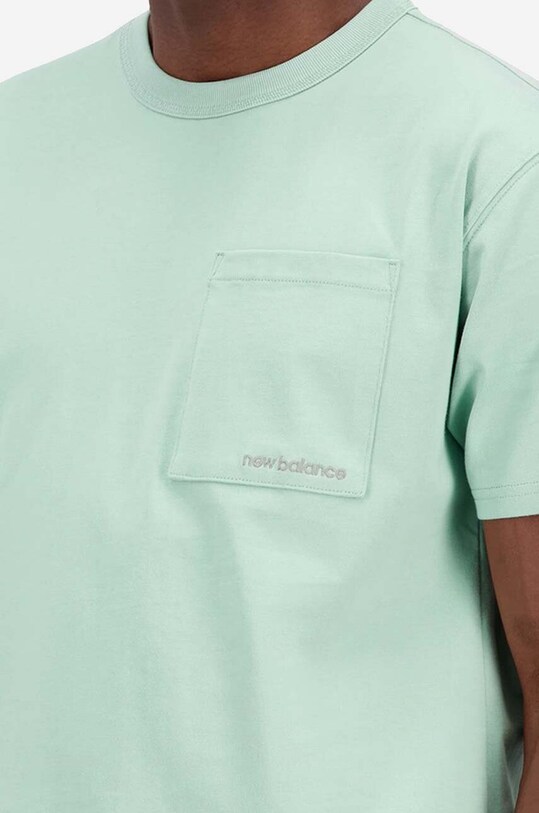 New Balance tricou din bumbac MT23567SAE verde SS23