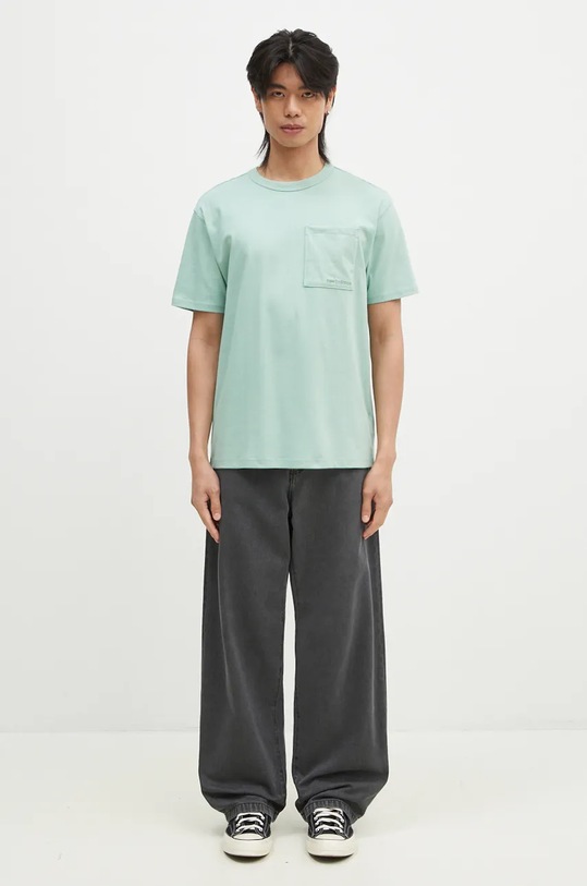 New Balance cotton t-shirt MT23567SAE green