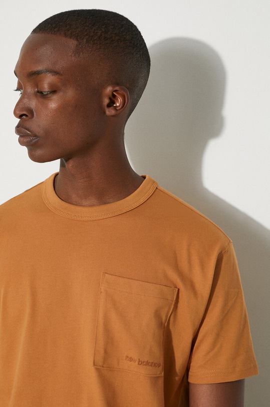 New Balance cotton t-shirt MT23567TOB orange