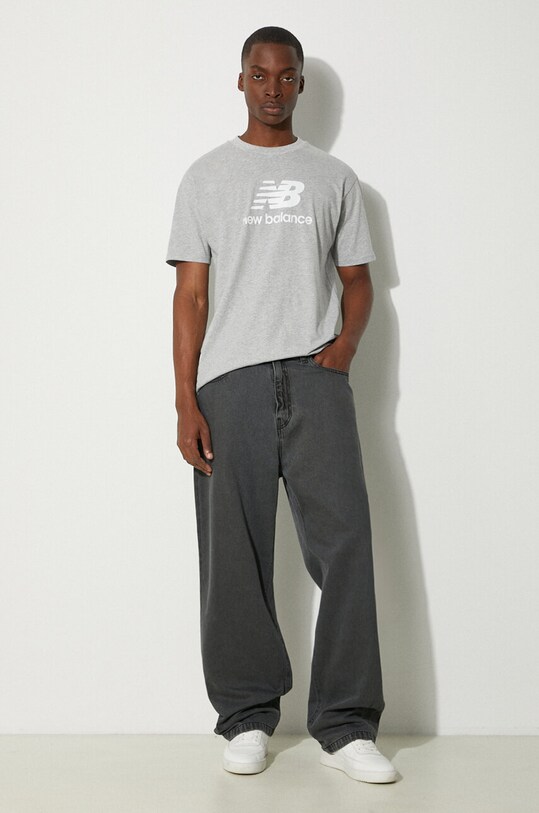 New Balance t-shirt MT31541AG gray AW23