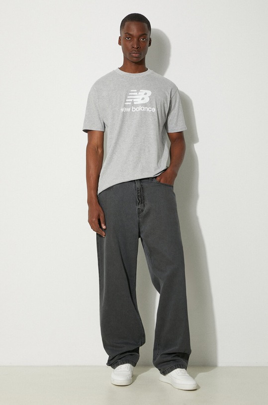 Μπλουζάκι New Balance MT31541AG γκρί AW23