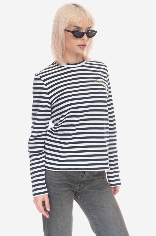 Lacoste cotton longsleeve top TF9207.HHW white