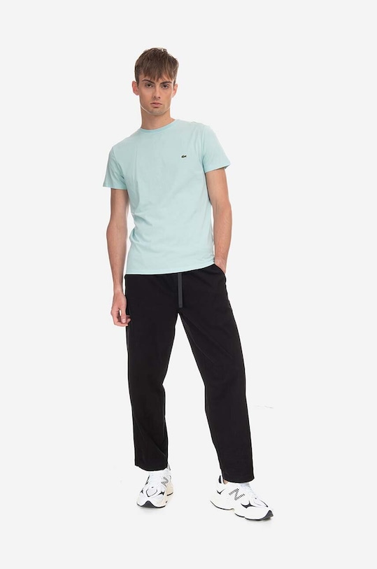 Odzież Lacoste t-shirt bawełniany TH6709 LGF TH6709.LGF niebieski