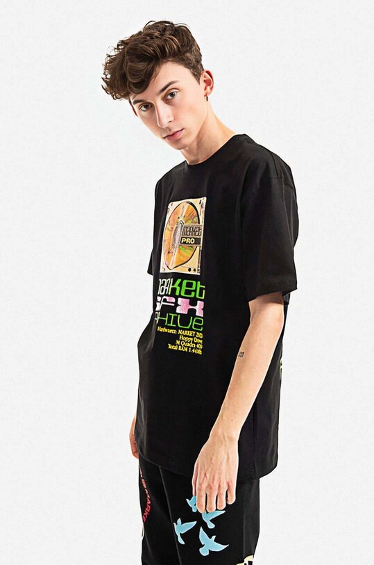 Market cotton t-shirt 399000993 black