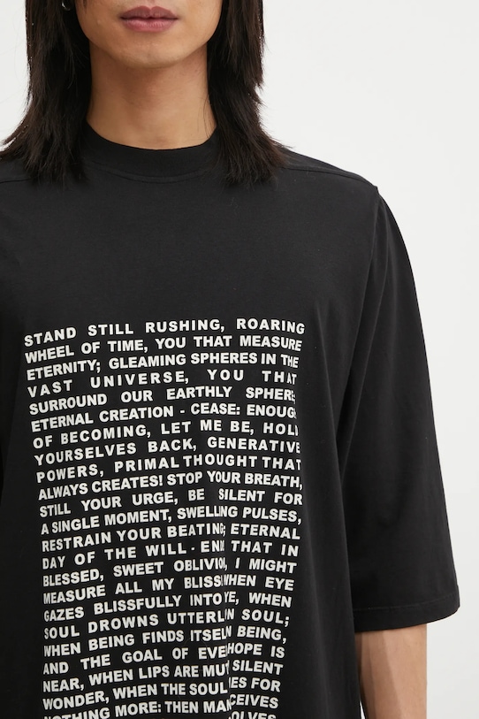 Rick Owens DRKSHDW cotton t-shirt black DU01C6274.RNEP3.BLACK