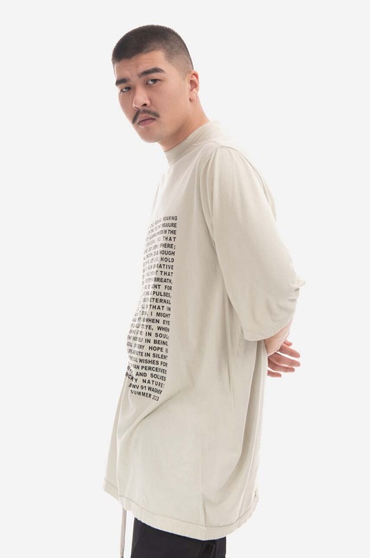Rick Owens T-shirt Knit Jumbo SS T DU01C6274 RNEP3 DU01C6274.RNEP3.PEARL