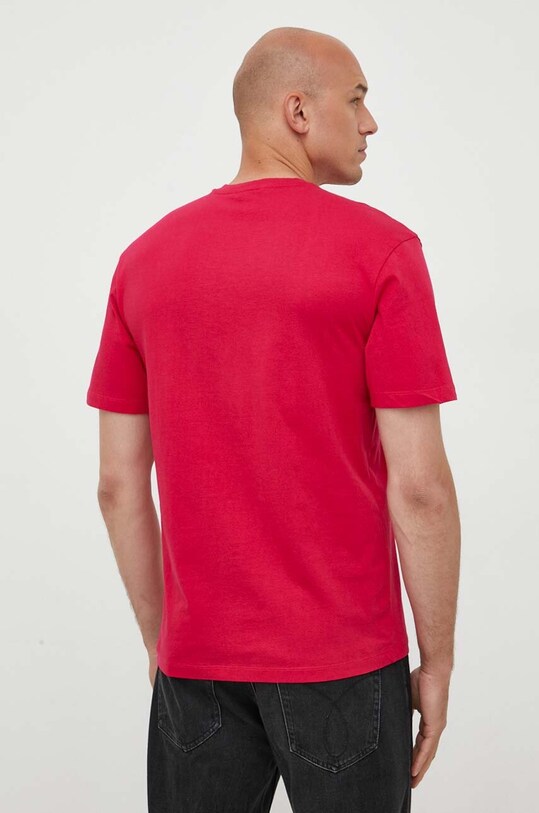 Ρούχα Βαμβακερό μπλουζάκι United Colors of Benetton 3MANU107B.143 ροζ