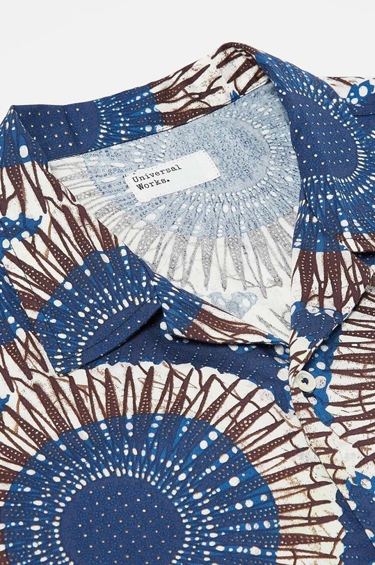 Odjeća Pamučna košulja Universal Works Road 28175.NAVY mornarsko plava