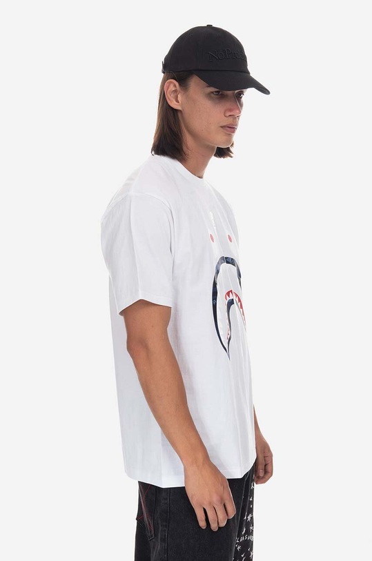 A Bathing Ape t-shirt in cotone regolare bianco 001TEI801016M