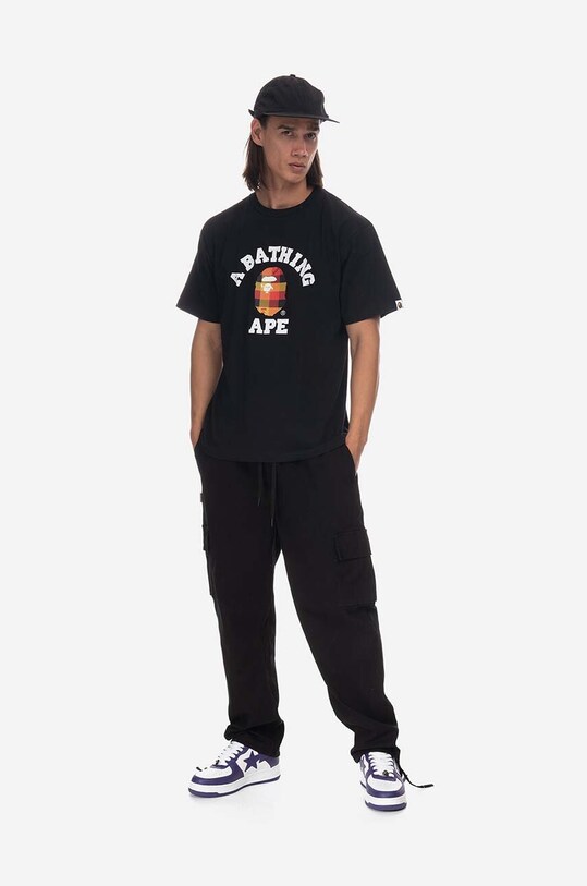 Clothing A Bathing Ape cotton t-shirt 001TEI801032M black