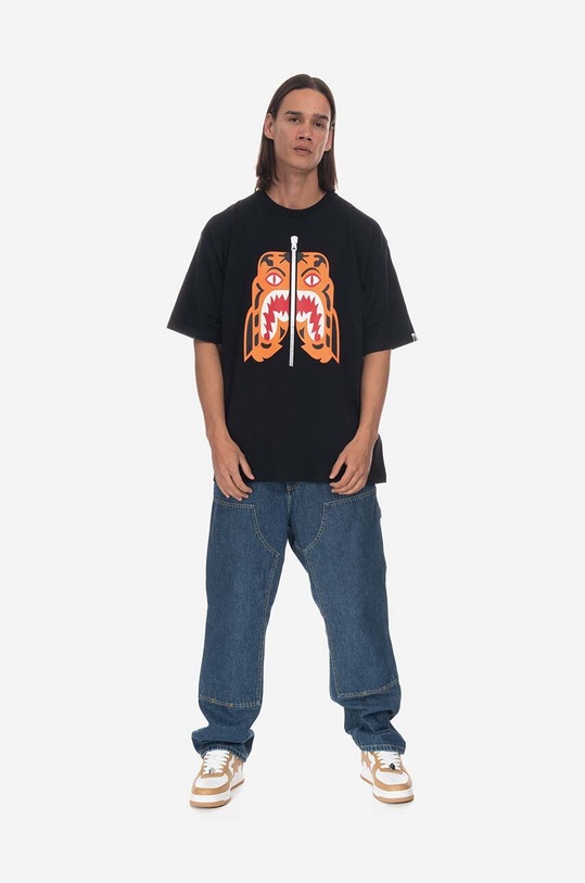 A Bathing Ape cotton t-shirt 001CSI801012M black SS23