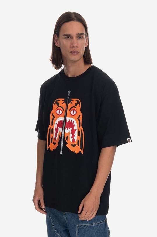 A Bathing Ape cotton t-shirt 001CSI801012M black