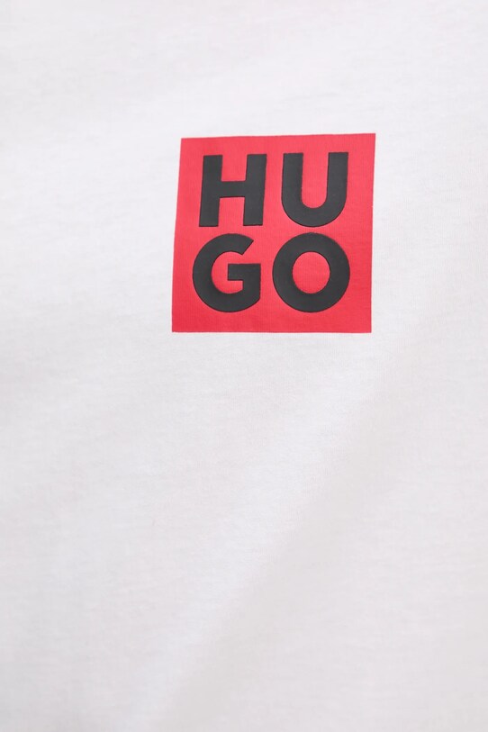 Бавовняна футболка HUGO білий 50473893