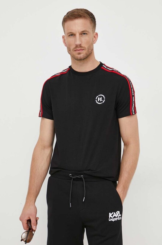 Karl Lagerfeld t-shirt regular czarny 532221.755421