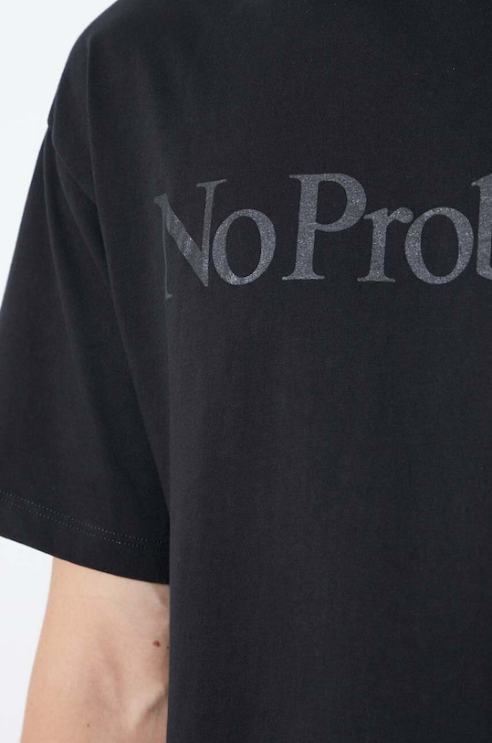 Хлопковая футболка Aries COAR60002.BLACK