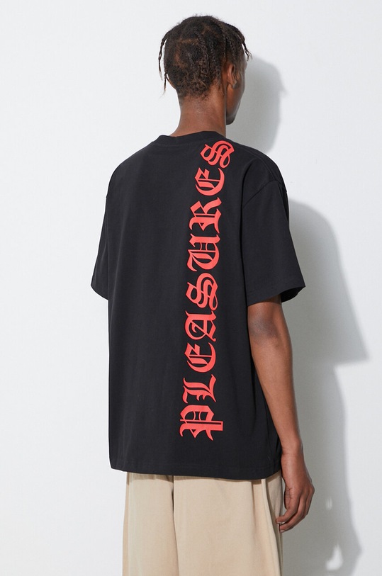 Abbigliamento PLEASURES t-shirt in cotone P23SU010 nero